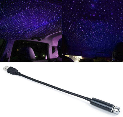 جهاز عرض نجوم ارجواني للسيارة بمنفذ USB من سوكال-ليد، ضوء ليلي قابل للتعديل، اضواء سقف رومانسية للديكور الداخلي